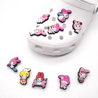 Sanrio Series My Melody Zapato Charm jibbitz Aplicable A crocs Decoraciones De Zapatos Para Tipos De Mujeres