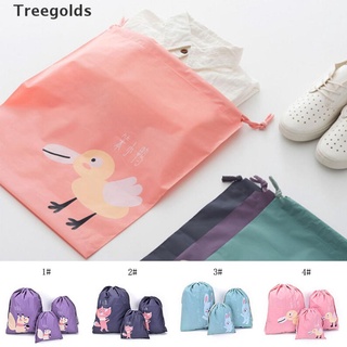 [Treegolds] 1 Set of Cloth Bag Shoe Bag Travel Storage Pouch Drawstring Dust Bags PEVA [HOT]
