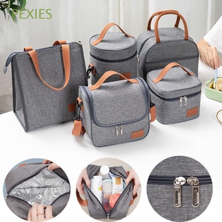 PEXIES Family Insulated Lunch Bags Outdoor Camping Cooler Bag Thermal Cooler Lunch box School Picnic Waterproof Oxford Fruit Food Fresh Handbag