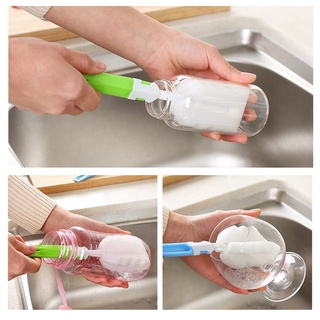 * bw cepillo de esponja de esponja mango cepillo de botella de cocina vajilla herramienta de limpieza (3)