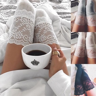 Women Winter Stockings Cable Knit Over Knee Long Boot Thigh-High Warm Stocking Over Knee Lace Stockings Leggings