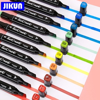 Touchmark Maker pluma 30/40/60/80/120/168 colores Base de aceite bolígrafos Warna arte dibujo pintura marcadores juego de bolígrafos doble punta