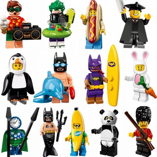 Bomba de la serie minifiguras Batman payaso plátano hombre conejo Compatible Lego de dibujos animados Anime bloques de construcción juguetes