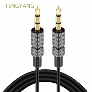 tengyang cable auxiliar de audio de alta calidad para ordenador de 3,5 mm jack cable de audio conectar cable aux cable para teléfono cables de ordenador accesorios de auriculares altavoz línea auxiliar macho a macho/multicolor