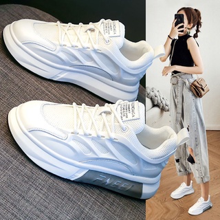 poco blanco zapatos de las mujeres 2021 nueva versión coreana versátil cuero casual zapatos de la junta transpirable red ligera zapatos deportivos ins marea y otros deportes al aire libre zapatos en stock