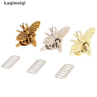 [qkem] metal forma de abeja bloqueo de giro de la moda bolsa de cierre de cuero bolsa de artesanía diy accesorios fg