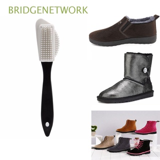 BRIDGENETWORK 15.70*4.20*3.20cm Cepillo Negro Cuero de terciopelo Forma s Plástico Suave adj. útil adj. Zapatos. Tres./Multicolor