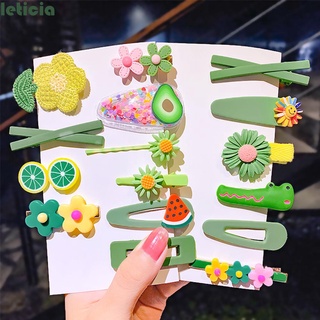 leticia 1set daisy barrettes dulce clip de pelo mariposa horquillas conjunto de flores lindo de dibujos animados niños niñas niños accesorios de pelo