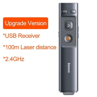 Baseus Wireless Presenter USB y USB C Puntero láser con control remoto Infrarrojos Presentador Pen para proyector PPT Slide (8)