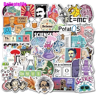 [Delicatelife] 50 unids/set ciencia química programación pegatinas Diy portátil PC decoración