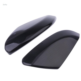 lucky 2Pcs Rearview Mirror Cover Carbon Fiber Side Door Wing Cap For Honda Civic 2016 2017 18 (1)