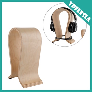 [venta caliente] soporte para auriculares en forma de u, nogal, universal, estante de exhibición de escritorio para auriculares, pantalla de auriculares