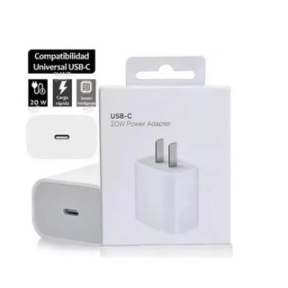 Cubo Cargador Compatible Con iPhone X 11 12 Tipo C Turbo 20w