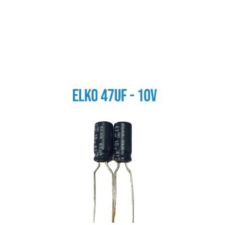 Elko condensador 47UF - 10V