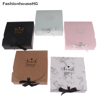 FashionhouseHG Creative Marble Style Gift box Kraft Paper DIY Candy box Valentine's Day Gift Hot Sell