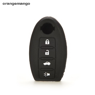 Orangemango Remote Key Fob shell Silicone Cover For Nissan Altima Maxima 4 Button MX