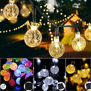 [sei] 20 30 50 led cadena de luces al aire libre solar jardín boda fiesta festoon bombillas mx65