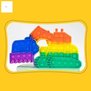 creativo excavadora descompresión juguete de silicona empuje burbuja fidget juguete de pensamiento de entrenamiento juego de rompecabezas para niños (6)