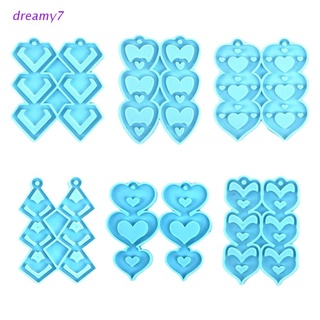 dreamy7 Keyring Casting Silicone Mould Earrings Pendant Keychain Epoxy Resin Mold DIY Crafts Jewelry Making Tools