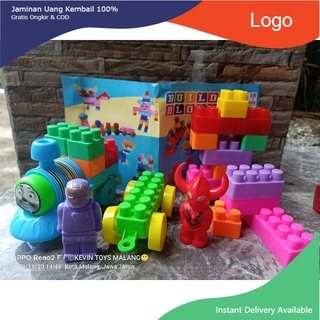 Bl 1818 juguetes educativos construir bloque nuevo plus 2 Robots/LEGO bloque Big Train y 2 ROBOT