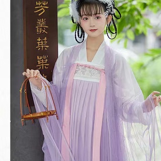 Las mujeres Hanfu mujer estudiante nCostume vestido largo Super hadas completo pecho Han verano vestidos de etapa