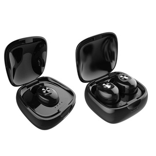 Wu TWS auriculares compatibles con Bluetooth de carga inalámbrica negro Hifi auriculares