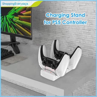 (ShoppingEverydays) Cargador con indicador LED para DualSense Dual Controller cargador PlayStation 5