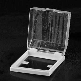 gustos transparente enchufe eléctrico cubierta niño caja de salpicaduras protector de enchufe impermeable suministros de baño de seguridad enchufes de alimentación/multicolor (7)