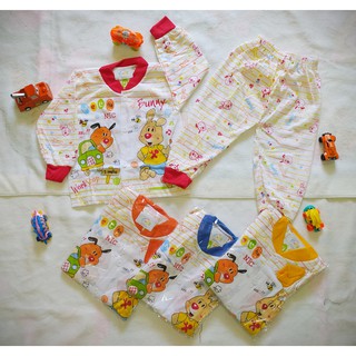 Trajes de pijama de manga larga para bebé de 0-9 meses
