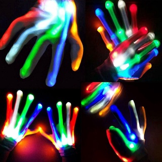 1 par de guantes led esqueleto intermitente luz hasta juguetes para niños adolescentes f7z2 (4)