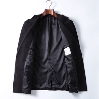Gucci Luxury - chamarra de negocios para hombre, color negro, liso, ropa de abrigo de invierno
