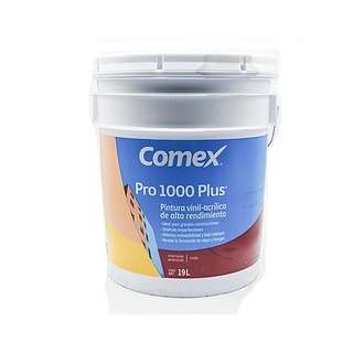 Pintura Vinil - Acrílica Exterior Interior Blanca Comex Pro1000 19 L