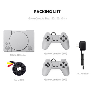 PS1 Mini Consola De Juegos Dos Controladores AV Salida De Vídeo Incorporado 620 Retro Soportan Jugadores (5)
