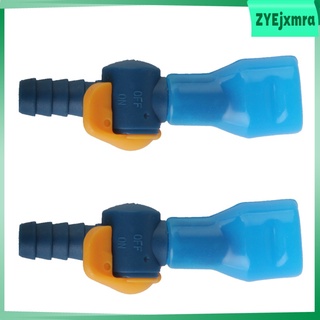 2 piezas universal de repuesto de la vejiga de agua bolsa de hidratación pack de válvula de mordida boquilla de tubería para ciclismo deportes mochila