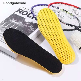 roadgoldwild - plantillas de espuma viscoelástica para zapatos, suela de malla, desodorante, transpirable, plantillas para correr