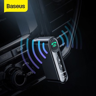Baseus coche Aux bluetooth adaptador inalámbrico 3,5 mm receptor de Audio para Auto bluetooth manos libres Kit de coche bluetooth altavoz auriculares