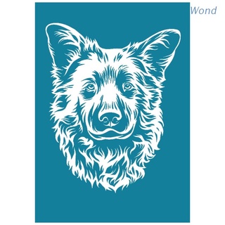 Wond English Sheep Dog autoadhesivo serigrafía serigrafía transferencias de malla para bricolaje camiseta almohada pintura textil decoración