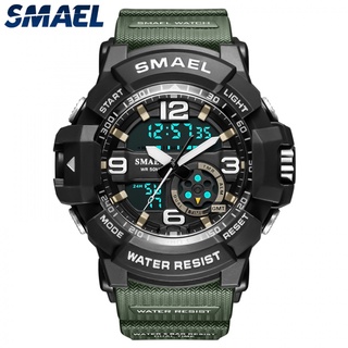 Smael reloj deportivo impermeable LED Digital relojes de pulsera de cuarzo reloj despertador fecha automática 8036