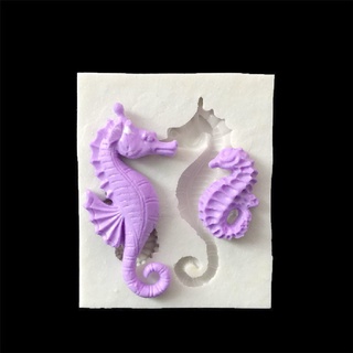 floweroverflowgala sugarcraft - molde de silicona para fondant, diseño de caballo de mar (5)