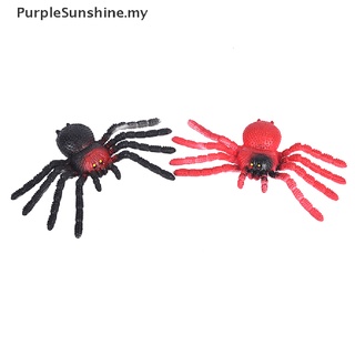[purplesunshine] Halloween arañas niños juguete multicolor estilo para fiestas Halloween decoraciones MY