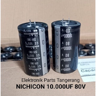 1Pcs ELCO 10000UF 80V NICHICON (ORIGINAL) ELCO condensador ELCO 10000UF 80VOLT 10000UF condensador