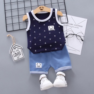 2021 nuevo 1-3y bebé niño verano traje de dibujos animados de manga corta camiseta conjunto coreano niños ropa de algodón 2pcs conjunto (2)