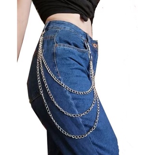 Moda punk europea americana joyería moda masculina femenina hip-hop metal cadena de pantalones decoración simple hermosa