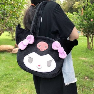 Sanrio The new little devil Kuromi girls handbag Cinnamoroll tote bag black single shoulder bag women My Melody Girlfriend Gift