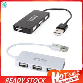 Z20】USB Expander HUB USB 2.0 PC External 4 Ports Adapter Splitter For Laptop