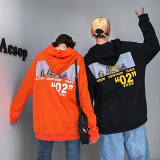 Los hombres jersey sudaderas con capucha de gran tamaño sudadera de manga larga coreano impreso moda Unisex