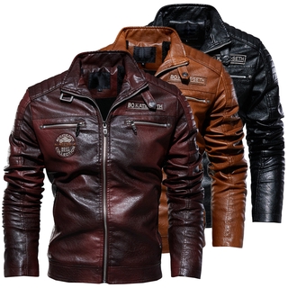 Chamarra De cuero 2021 nueva chaqueta De cuero Pu para hombre ropa De Motocicleta europea y americana moderna chaqueta De cuero Resistente hombres
