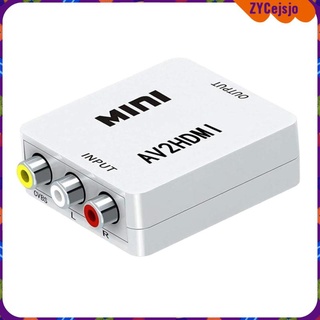 Mini 1080P RCA CVBS A HDMI Video Converter box AV2HDMI Adaptador Compatible PAL/NTSC Con Cable USB Para TV HD Set top