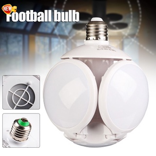 LED Garage Lights Folding Football Bulbs Deformable Night Light Ceiling lamp with 4 Adjustable Panels