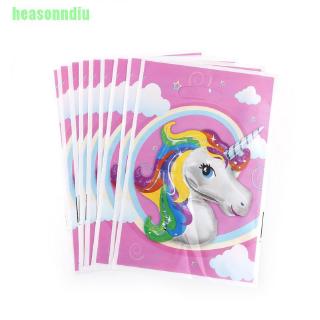 Ho 10 pzas Bolsa De dulces De unicornio temática De dulces/recuerdos De fiesta De cumpleaños Para niños (1)